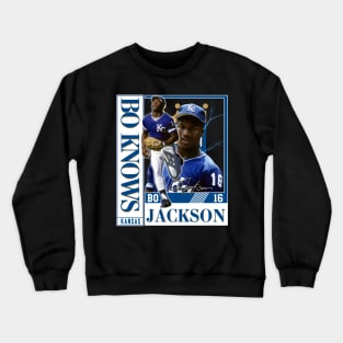 Bo Jackson Bo Knows Signature Vintage Legend Baseball Football Bootleg Rap Graphic Style Crewneck Sweatshirt